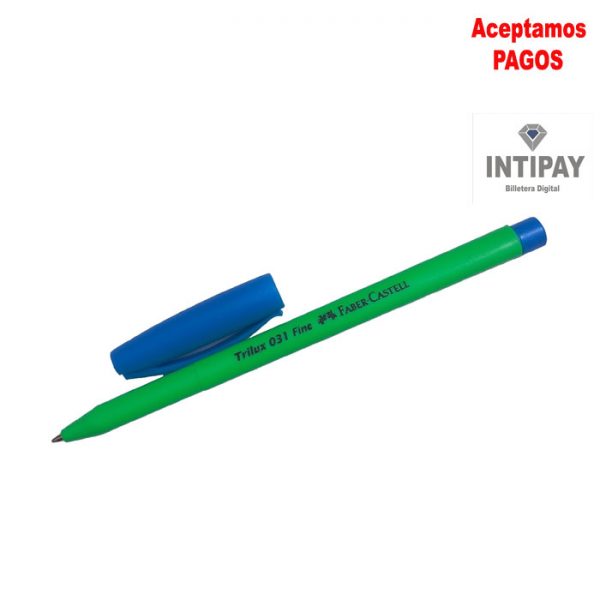 Bolígrafo Trilux 031 Azul Faber Castell