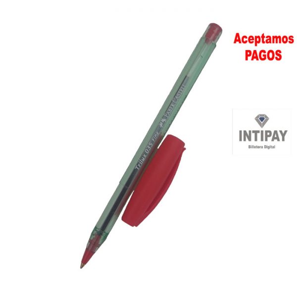Bolígrafo Trilux 035-F Rojo Faber Castell