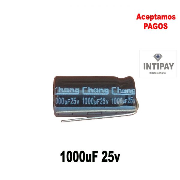 Capacitador Electrolítico 1000uF 25v