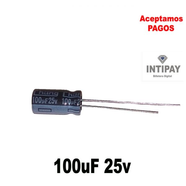 Capacitor Electrolito 100uF 25v