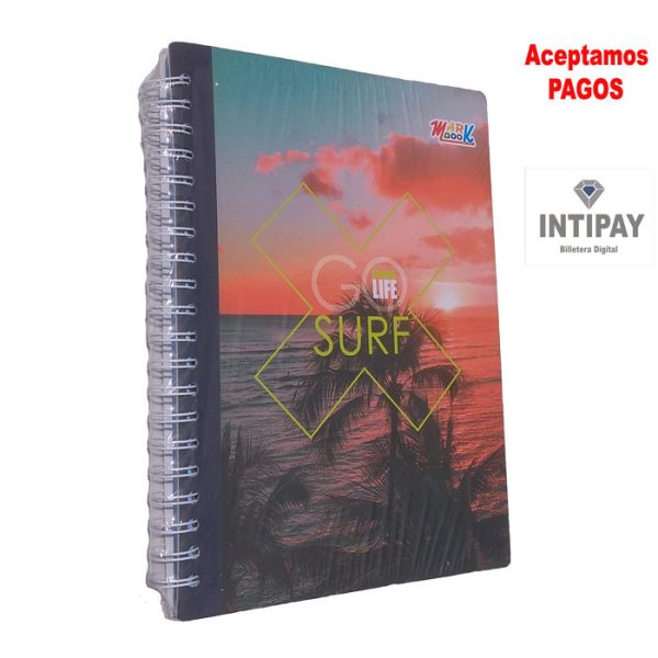 Cuaderno Anillado A4 160 Hojas Cuadriculado Diseño Markbook