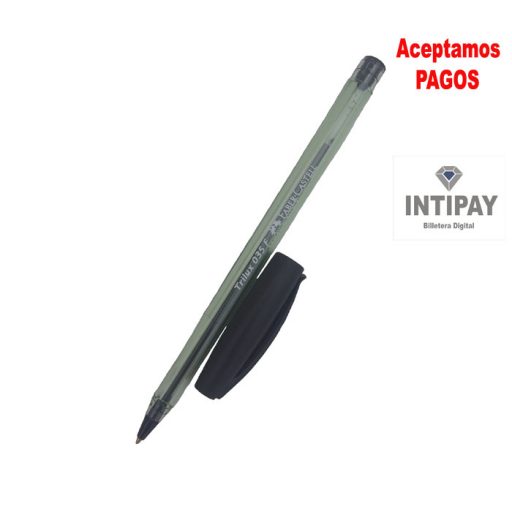 Bolígrafo Trilux 035-F Negro Faber Castell