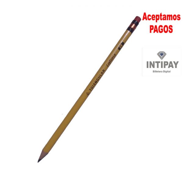 Lápiz de Grafito Triangular 2B Layconsa