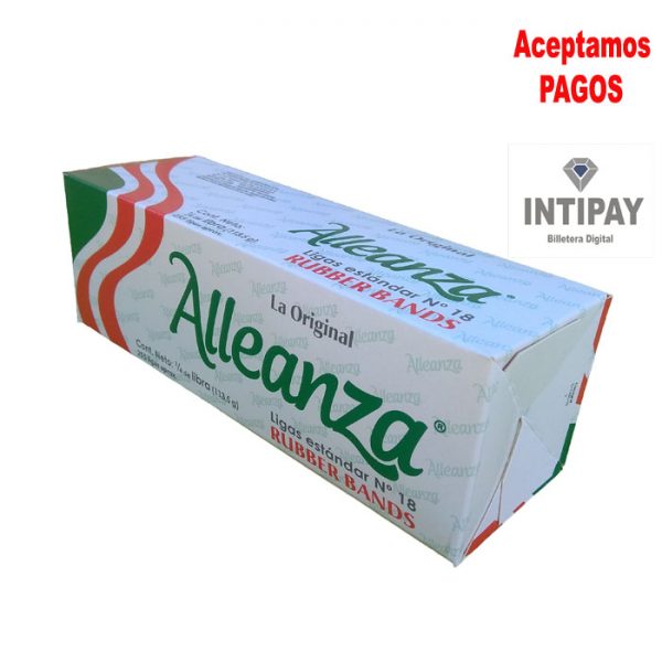 Ligas Alleanza estandar N 18 1/4 x 1 Cja