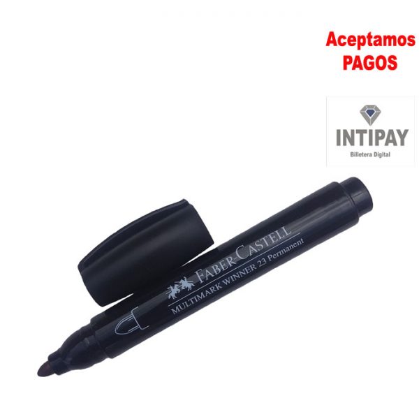 Marcador permanente Multimark JUMBO 23 Negro Faber Castell