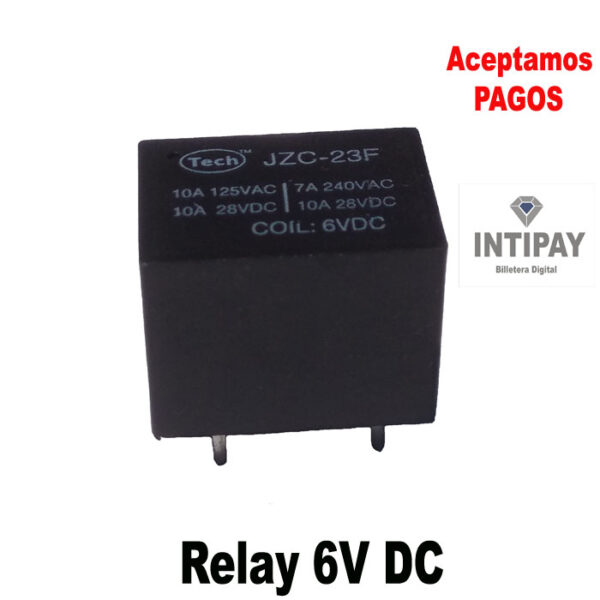 Relay 6V DC de 5 pines