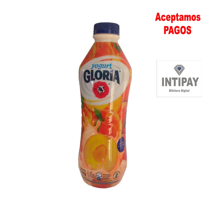 Yogurt Gloria de durazno x 1 Kg