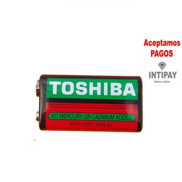 Batería Pila 9V Toshiba X 1 Unid
