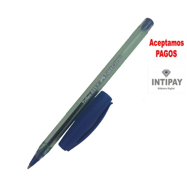 Bolígrafo Trilux 035-F Azul Faber Castell