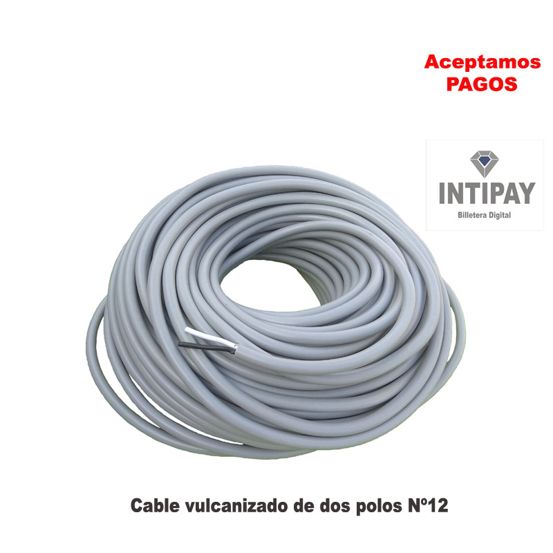 Cable vulcanizado de dos polos N°12 Ulix