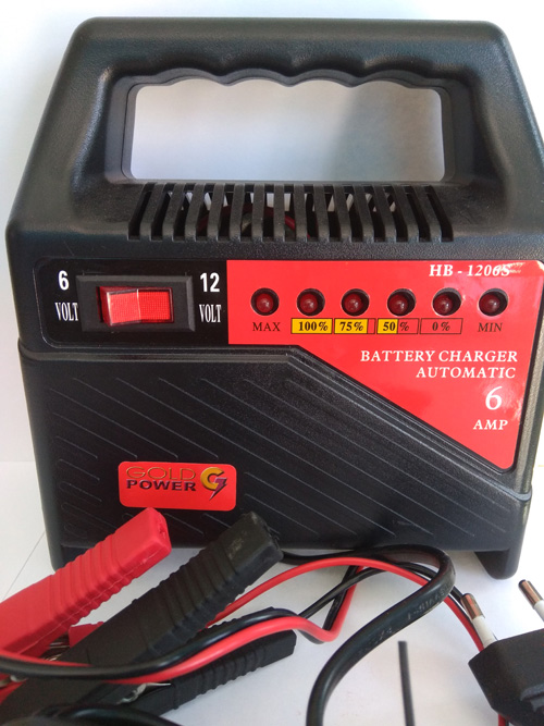 Cargador De Batería 12 Voltios