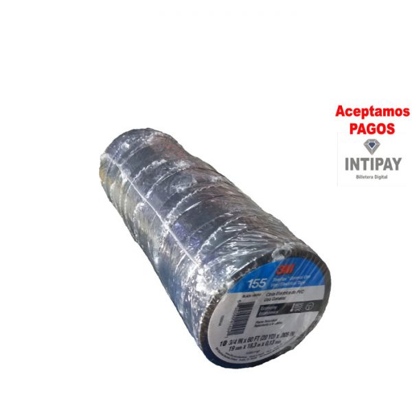 Cinta Electrica de PVC 3M 10 UNID