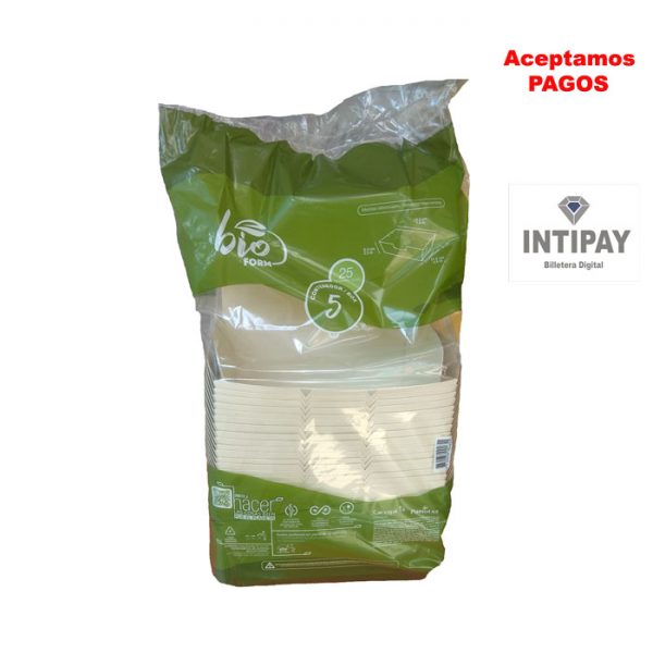 Contenedor bio degradable N°5