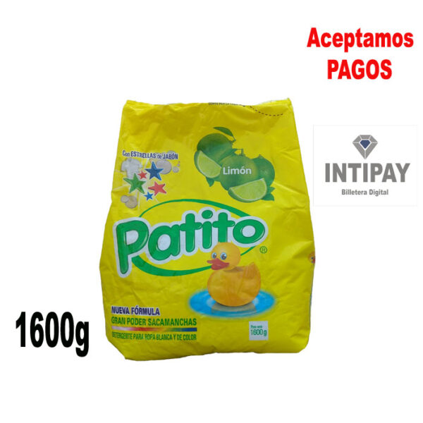 Detergente Patito limón 1600g
