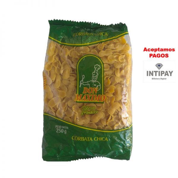 Fideos Corbata Chica Don Máximo x 250 g