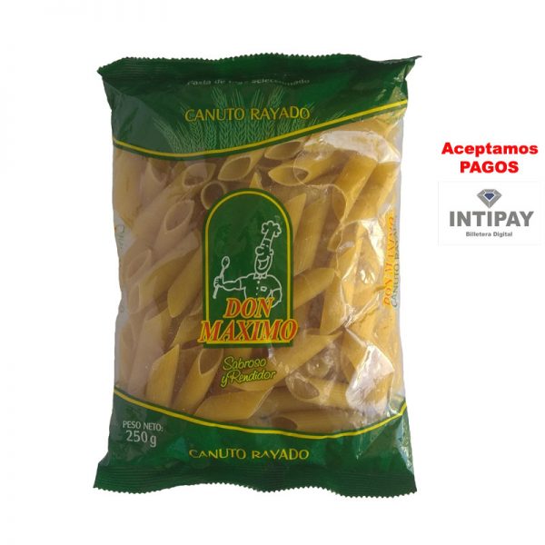 Fideos Canuto Rayado Don Máximo x 250 g