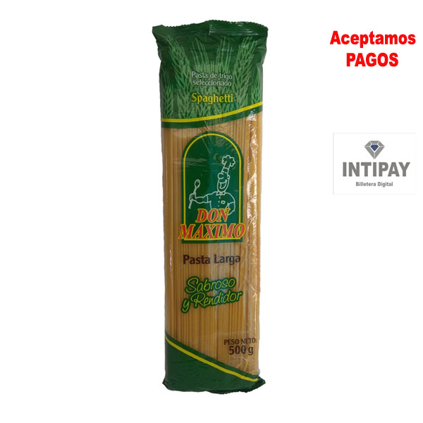 Fideos Spaghetti Don Máximo x 500 g
