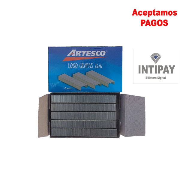 Grapas 26/6 x 1000 ARTESCO