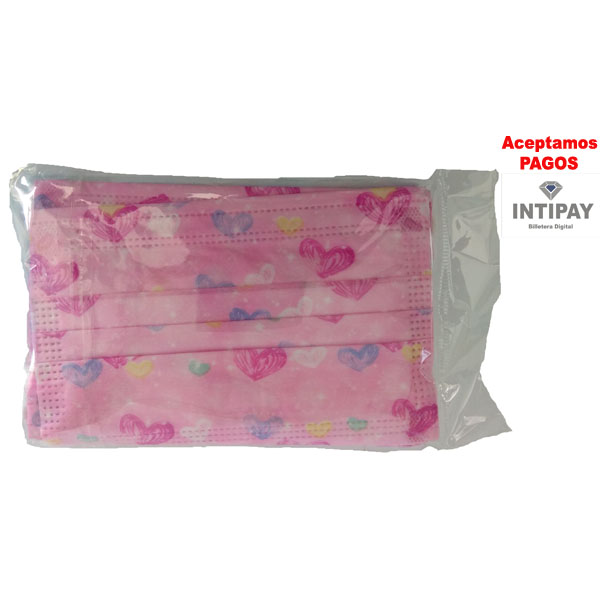 Mascarilla Quirúrgica para niños 10 Unid