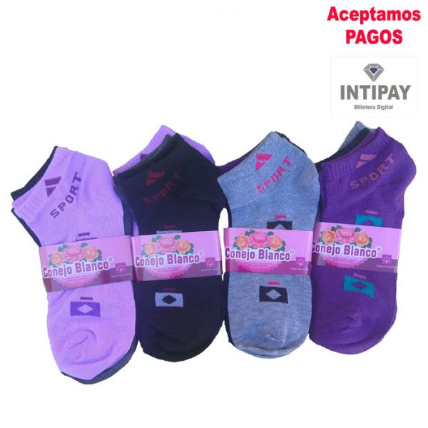 Medias Tobillera para Adultos Damas 12 Pares