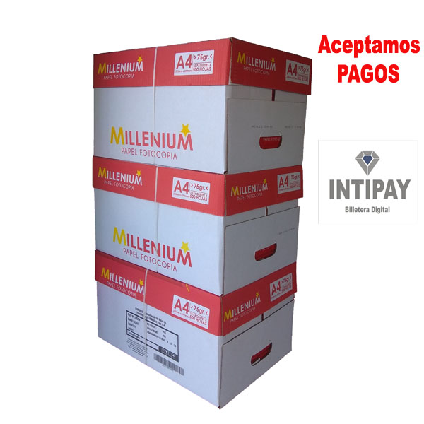 Papel Fotocopia MILLENIUM Cajón x 10 PQT