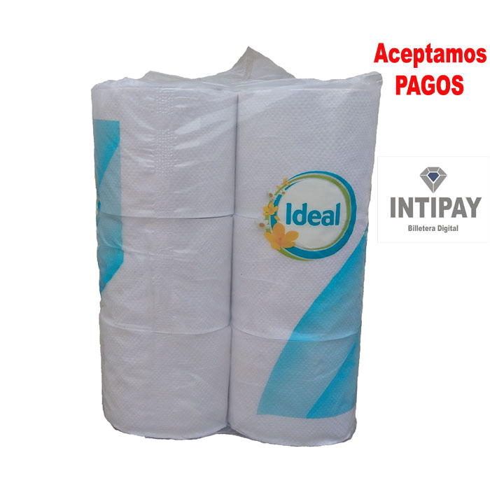 Papel higienico Ideal 36m/96mm X 6 Unid