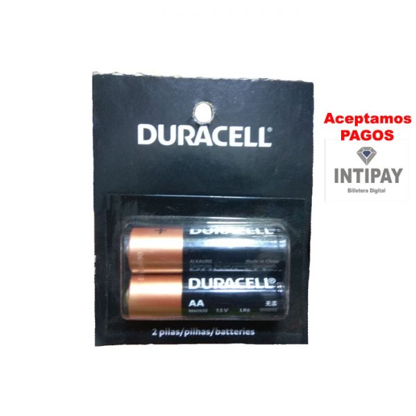 Pila Alcalina AA DURACELL 1.5V 2 Unid