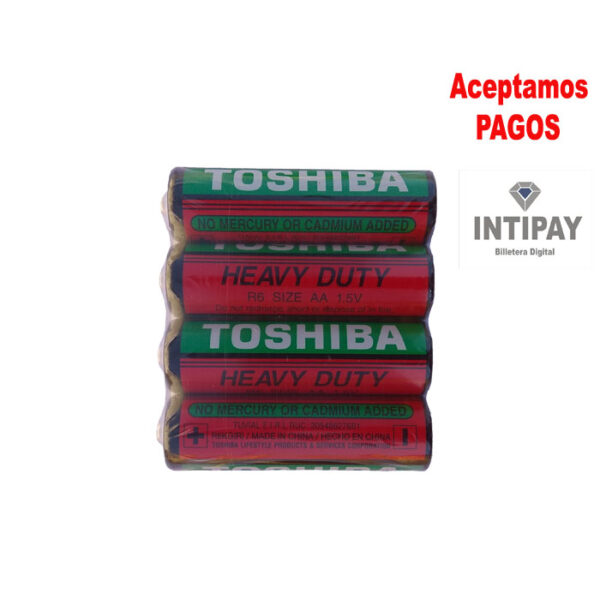 Pila de carbón Toshiba 4 und. AA