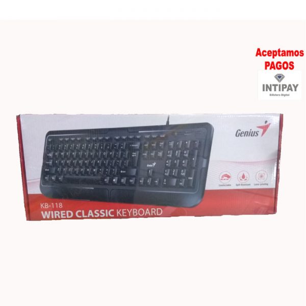 Teclado Clásico KB118 Genius