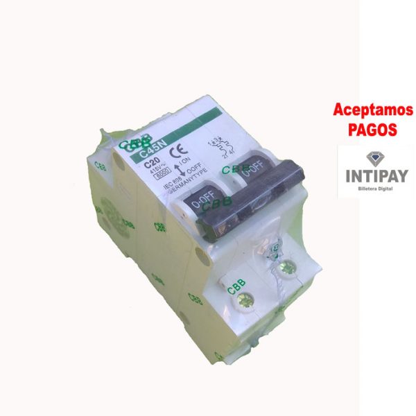 Mini Interruptor C45N 20A Marca CBB